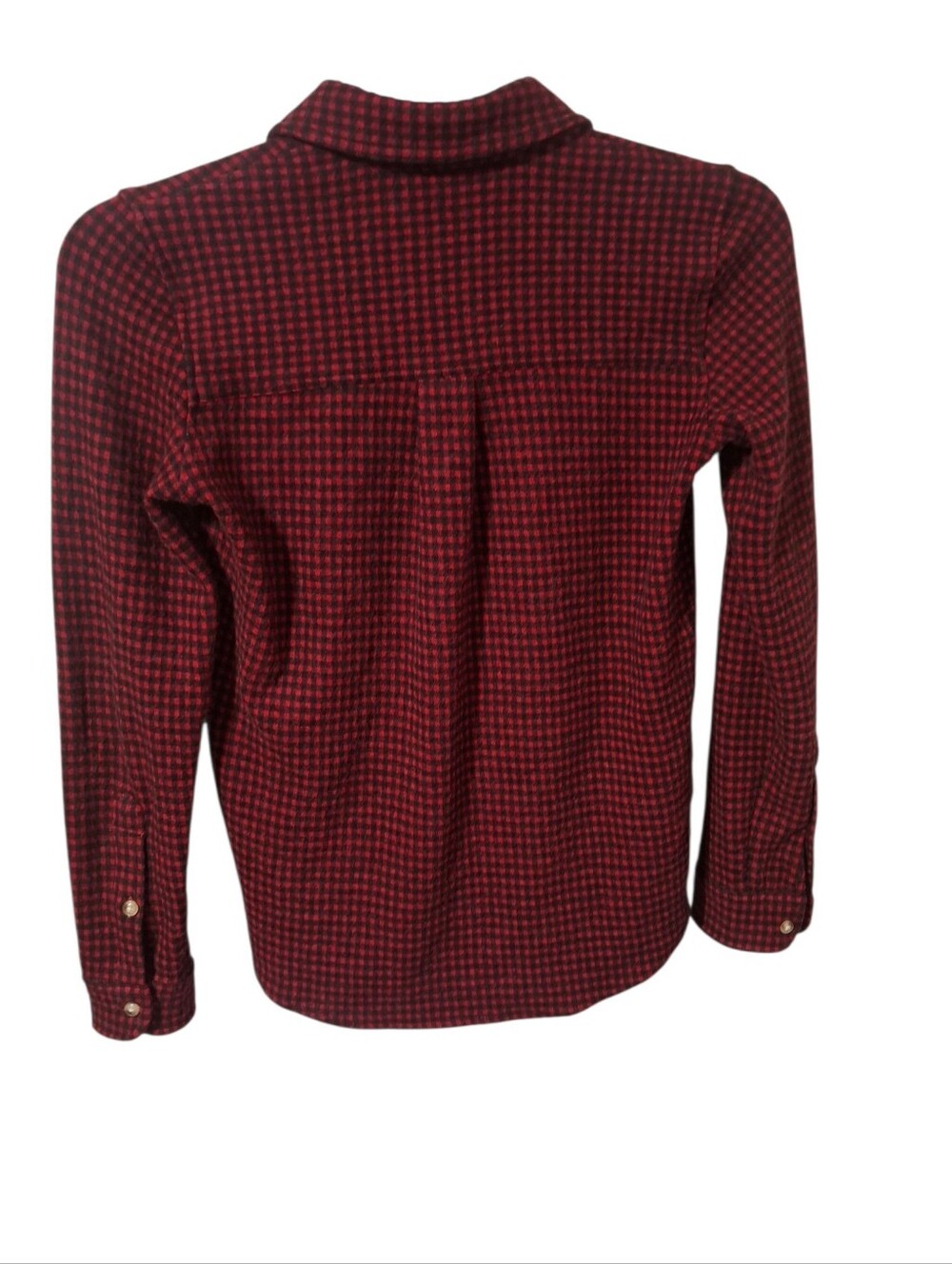 Womens Faherty Legend Red & Black Plaid Button-Down Shirt - Picture 3 of 6